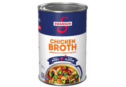 5 Swanson Broth Cans