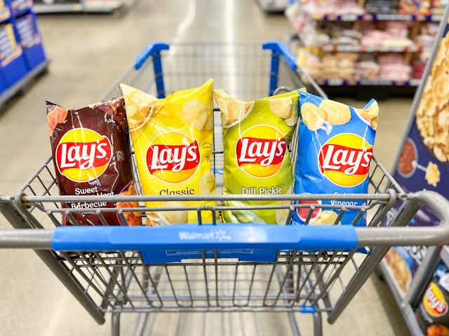 Pay Just $2.40 for 2 Bags of Lay’s Chips at Walmart Using Fetch Rewards card image