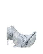 Snake Embossed Crossbody Bag