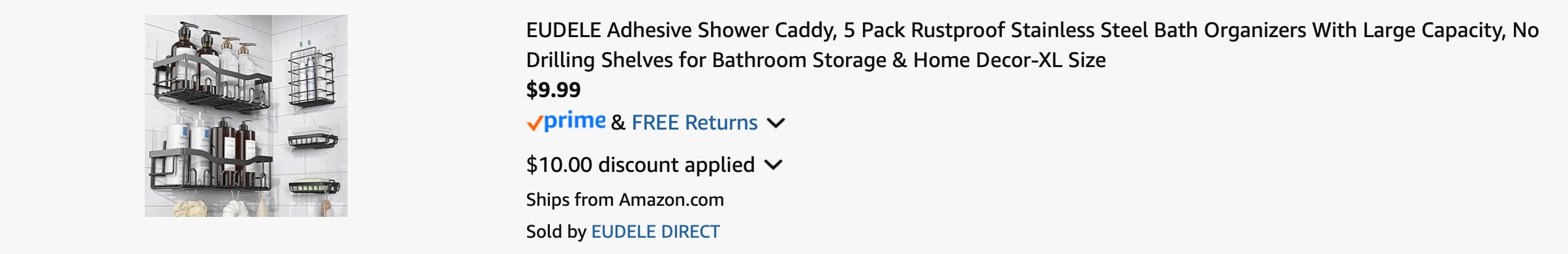 Amazon Shower Caddy Pack 2025 2