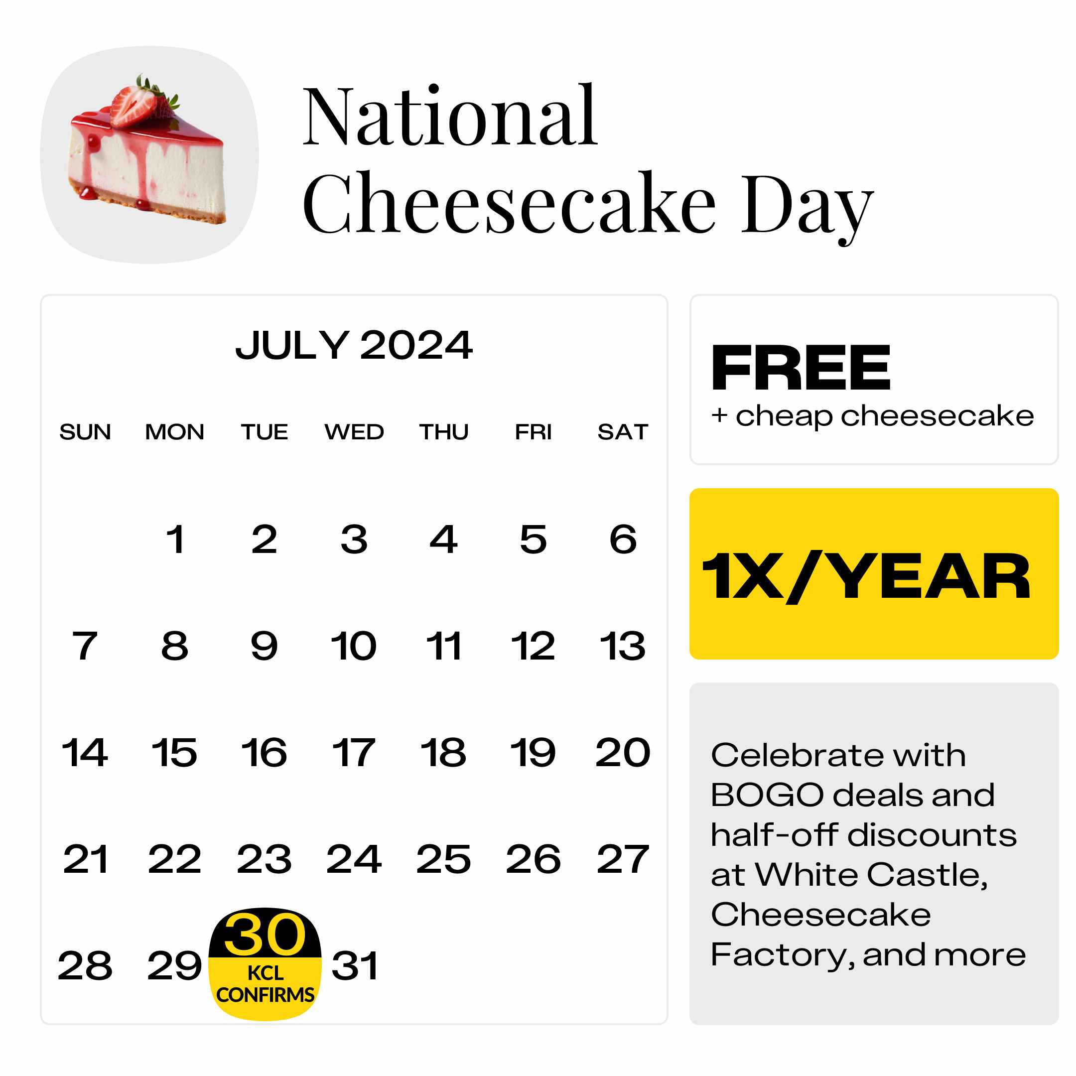 National-Cheesecake-Day-2024-retail-event-calendar-kcl