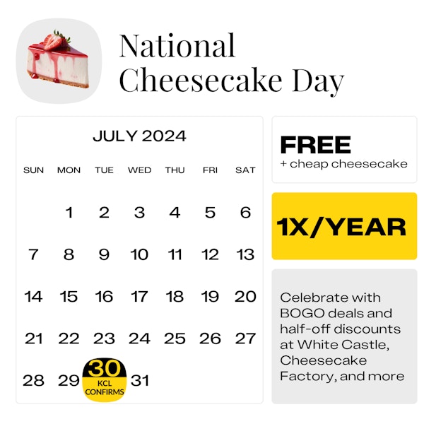 National-Cheesecake-Day-2024-retail-event-calendar-kcl