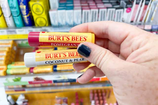 Burt's Bees Vanilla Bean Lip Balm 2-Pack, Now $2 on Amazon card image