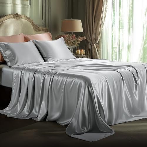 Bedsure Satin Sheet Set