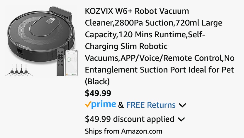 Robot Vac cart
