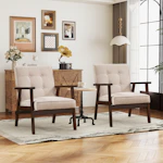 Upholstered Tufted Accent Chair