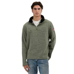 Men's Marled Polar Fleece Quarter-Zip
