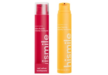 4 Hismile Flavored Toothpastes