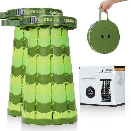 Folding Collapsible Stools 2-Pack