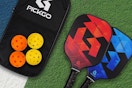a pickleball paddle set