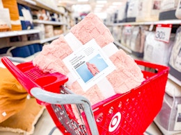 wearable blanket sitting in a target cart