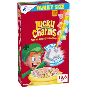 2 Lucky Charms Cereal Boxes