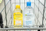 garnier micellar water in a cart