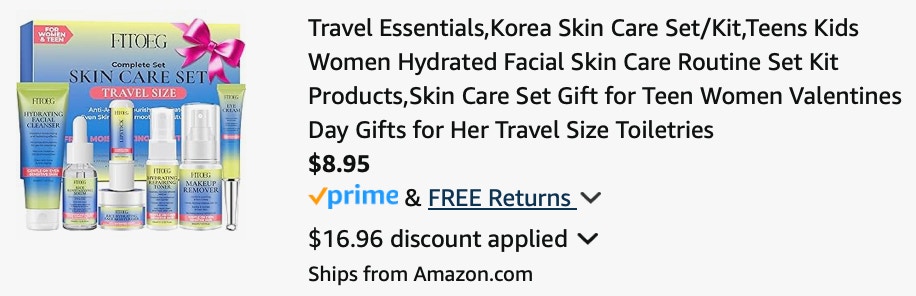 skincare set