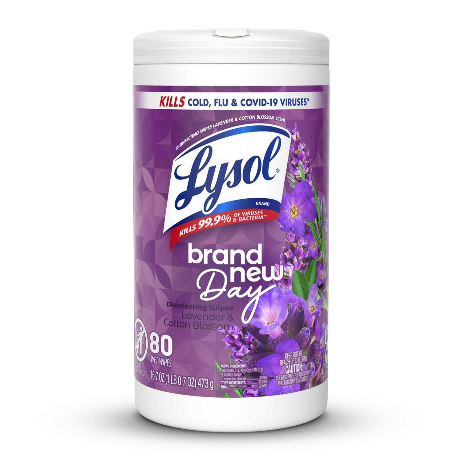 2 Lysol Disinfecting Wipe Packs