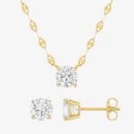 Lab Created White Sapphire Jewelry Set