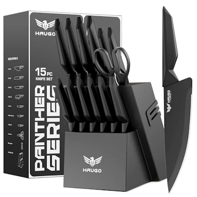 15-Piece Kitchen Knife Set