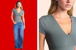 Walmart Scoop women's contour tee