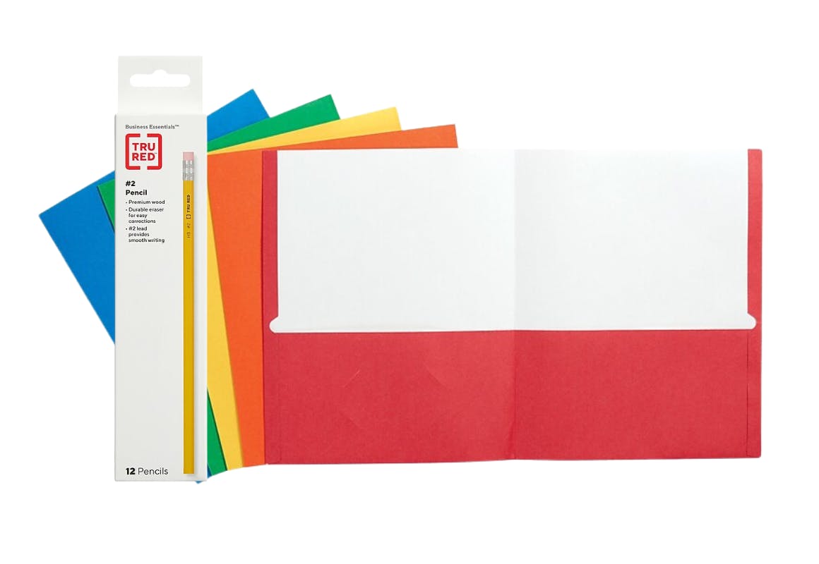 1 Folder + 1 Tru Red Pencil Pack