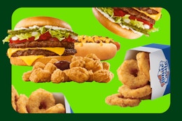 sonic entree and white castle onion rings