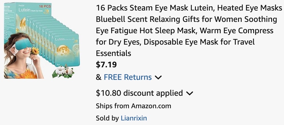 amazon-steam-eye-masks-cart
