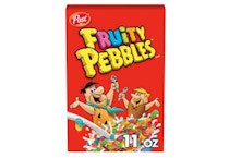 Post Fruity Pebbles Cereal Box