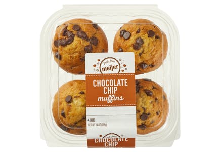 2 Meijer Muffins 4-Packs