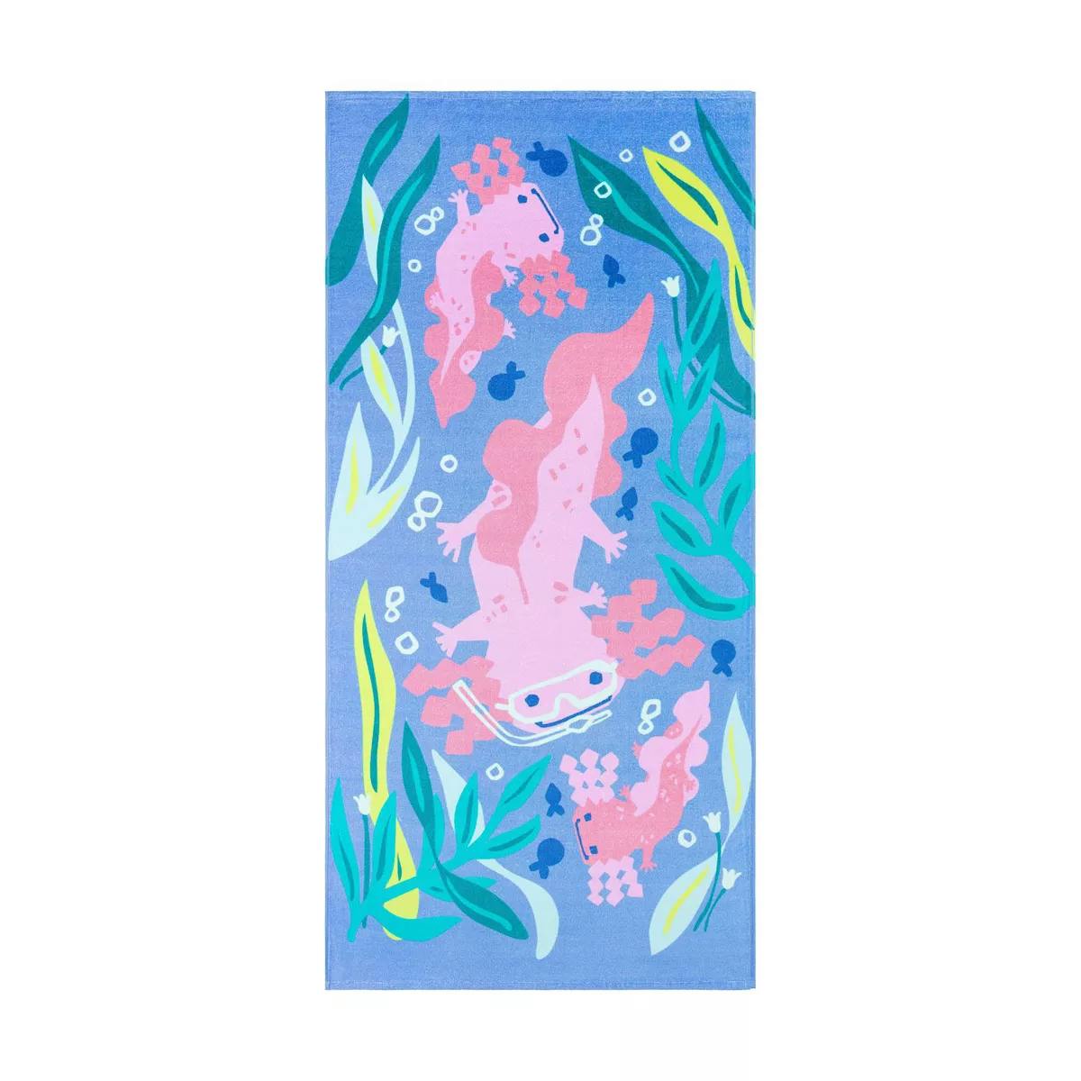 The Big One Axolotl Beach Towel