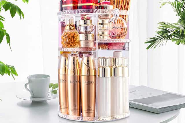 Rotating Makeup Organizer, as Low as $11.47 on Amazon  card image
