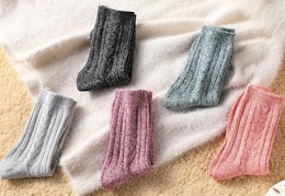 Grab 5 Pairs of Winter Wool Socks for as Low as $4.99 on Amazon card image