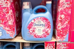 costco downy fabric softener on shelf