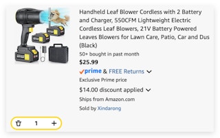 Handheld Cordless Leaf Blower