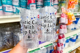 TikTok-Famous Sip Cups for Just $1.25 per Pack at Dollar Tree card image