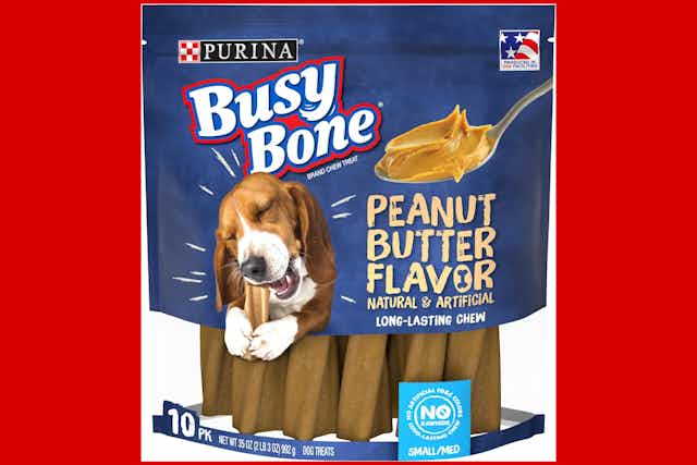 Purina Busy Bone 10-Count Dog Chews, as Low as $7 on Amazon (Reg. $16.29) card image