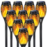 Solar Torch Lights 10-Pack