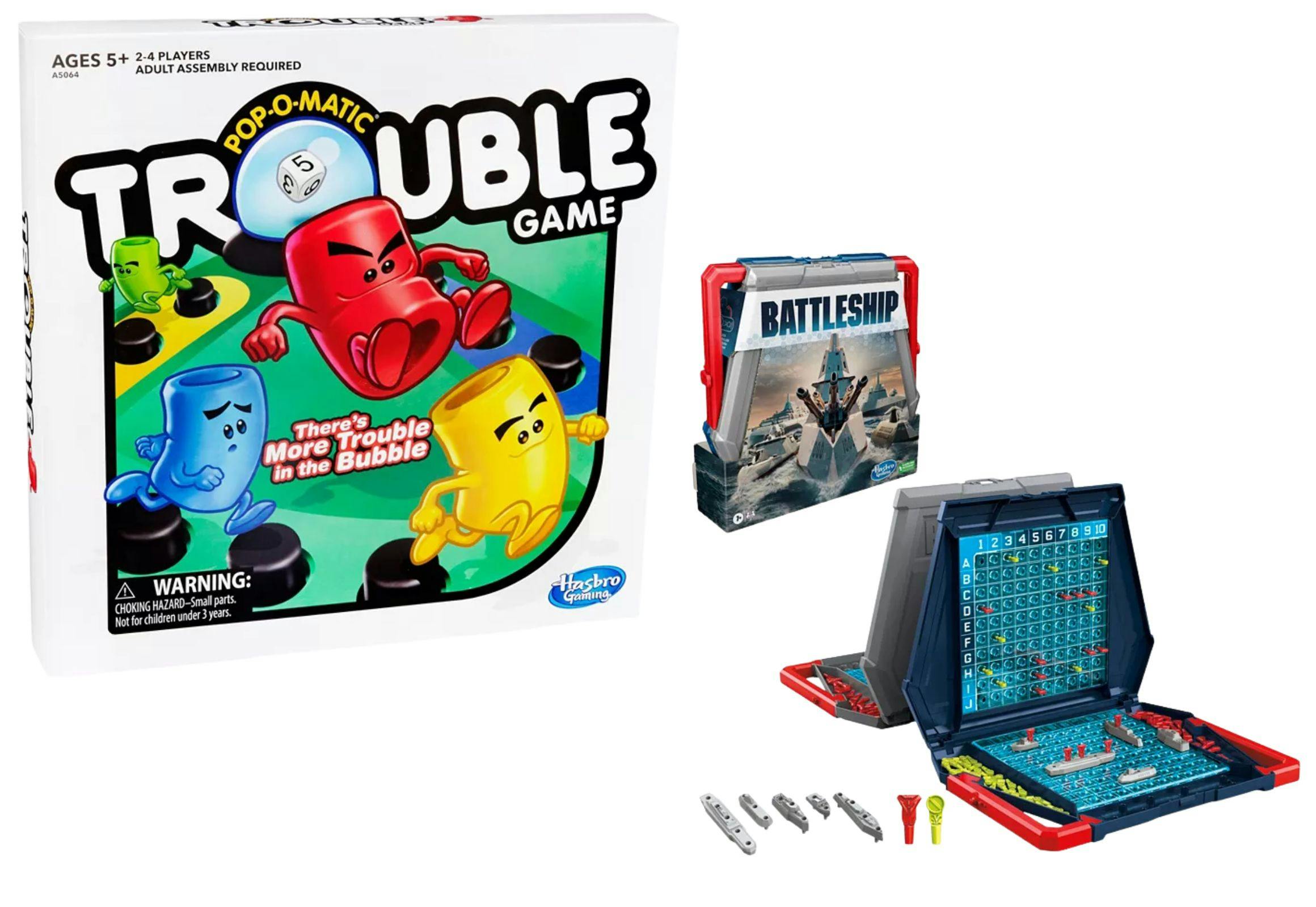 Battleship and Trouble Game