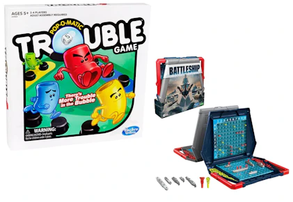 Battleship and Trouble Game