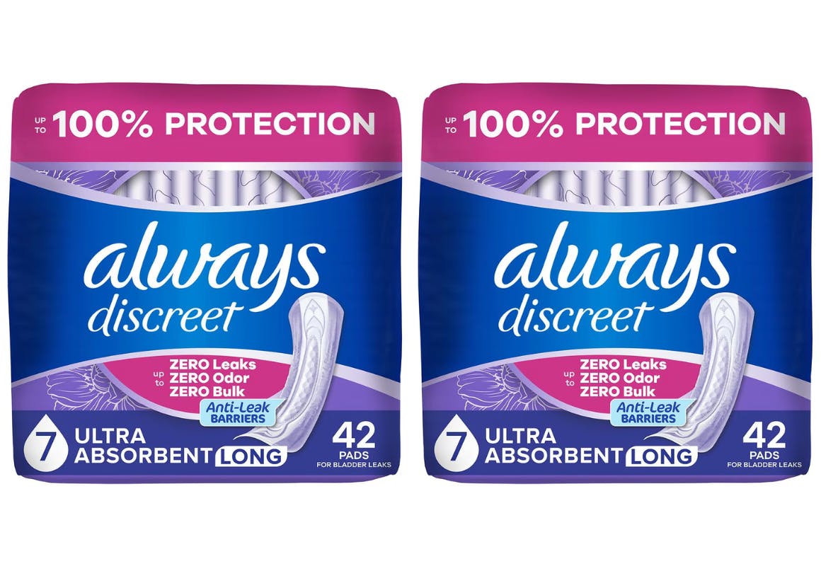 2 Always Discreet Pad Packs