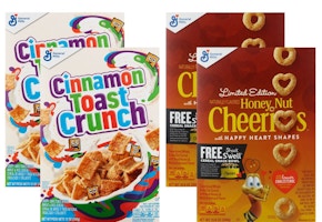 4 General Mills Cereal Boxes
