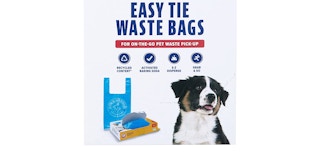 Arm and hammer waste tie