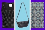 Women's tank top, women's purse & outdoor area rug