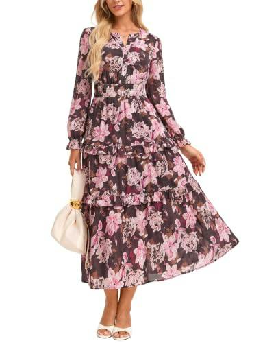 GRACE KARIN Women's Floral Maxi Dress