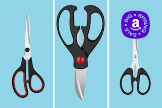 three pairs of kitchen shears with amazon big spring sale sticker