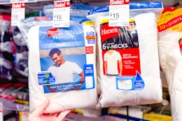 Hanes Men's T-shirt or Tank Top 6-Packs, Only $14.25 at Target card image