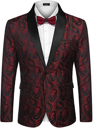 Men's Floral Tuxedo Jacket