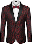 Men's Floral Tuxedo Jacket