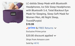 Amazon Bluetooth Headphones Sleep Mask 2026