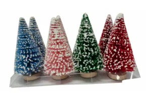 Holiday Home Bottle Brush Tree Set