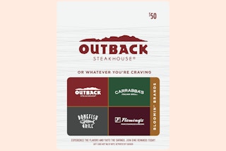 Outback Steakhouse $50 Gift Card B0BG1Z89CS