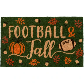 "Football & Fall" Coir Mat